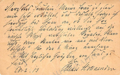 Hollaender, Alexis - Autograph Note Signed