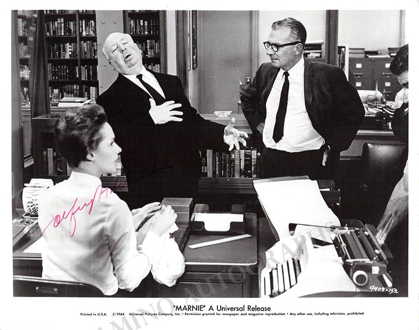 Hitchcock, Alfred - Signed Photo in Marnie