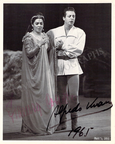 Kraus, Alfredo - Cossotto, Fiorenza - Double Signed Photo in Roles