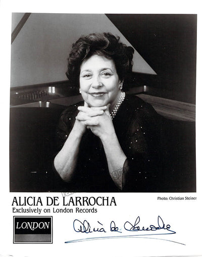 De Larrocha, Alicia - Signed Photograph