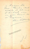 Vallandri, Aline - Signed Album Page inscribed to Lily Pons