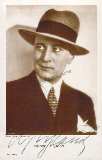 Fryland, Alphons - Signed Photograph