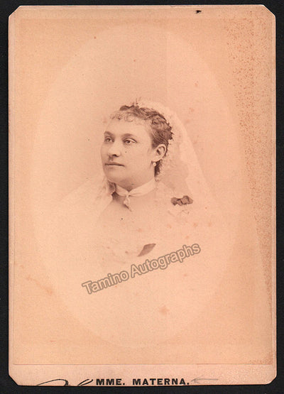 Materna, Amalie - Unsigned Cabinet Photo