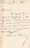 Thomas, Ambroise - Autograph Note Signed + Photo