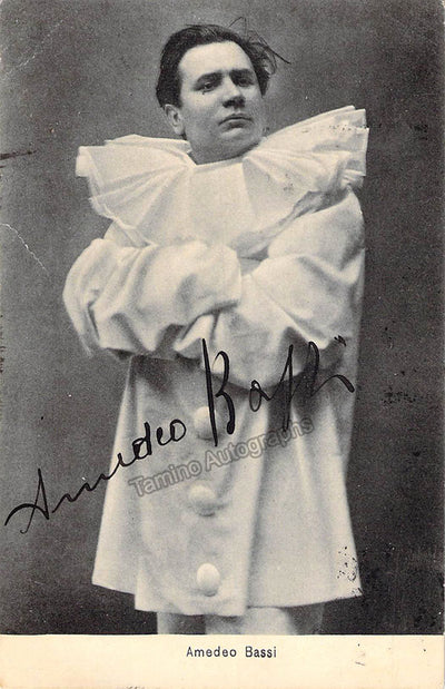Bassi, Amedeo - Signed Photograph in Pagliacci