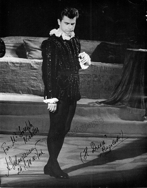 Solovianenko, Anatoliy - Signed Photo in Rigoletto
