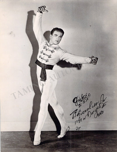 Eglevsky, Andre - Signed Photograph 1943