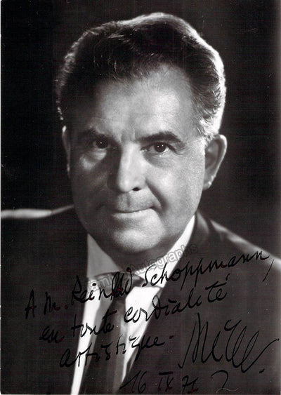 Jolivet, Andre - Signed Photograph 1971