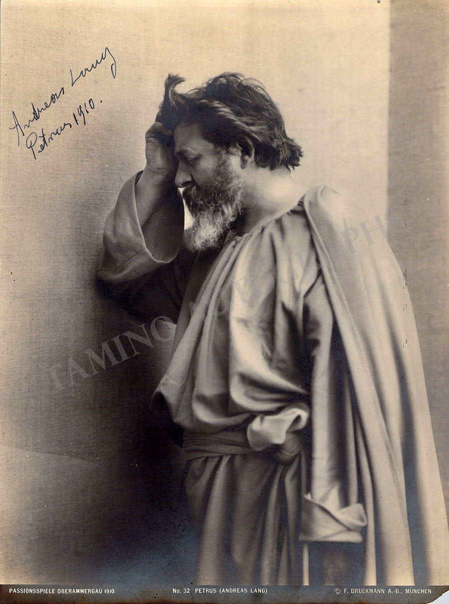 Lang, Andreas - Signed Photograph 1910