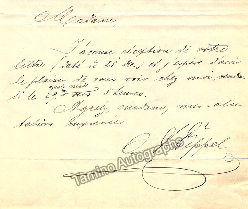 Dippel, Andreas - Autograph Note Signed