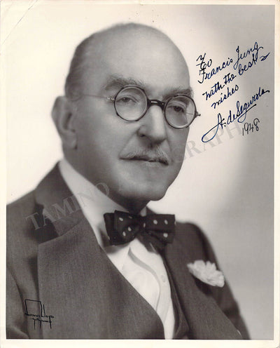 De Segurola, Andres - Signed Photograph
