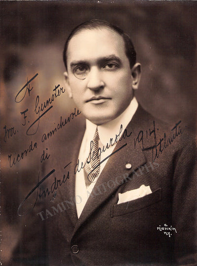 De Segurola, Andres - Signed Photograph 1914