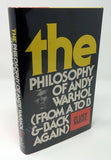 Warhol, Andy - Signed Book "The Philosophy of Andy Warhol"