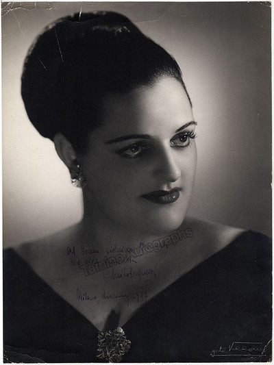 Cerquetti, Anita - Large Signed Photo 1957