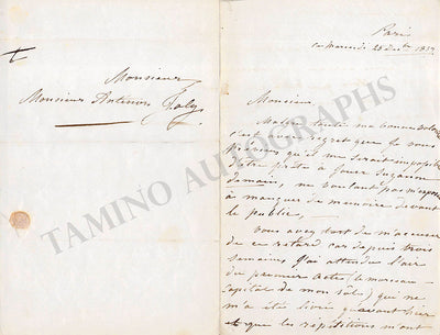 Thillon, Anna - Autograph Letter Signed 1839