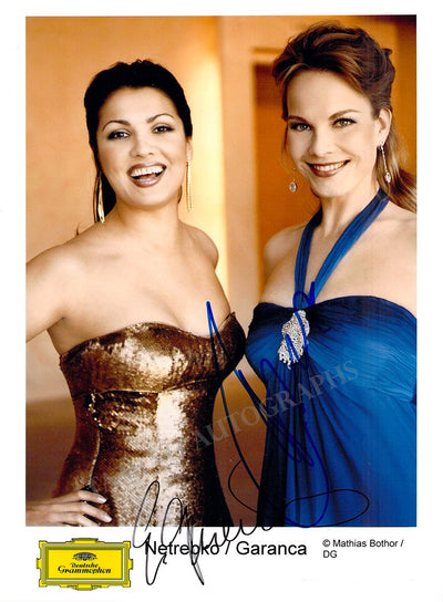 Netrebko, Anna - Garanca, Elina - Double Signed Photo