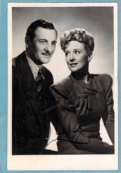 Ziegler, Anne - Booth, Webster - Double Signed Photograph