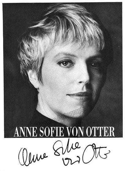 VON OTTER, Anne Sofie (Various Autographs)