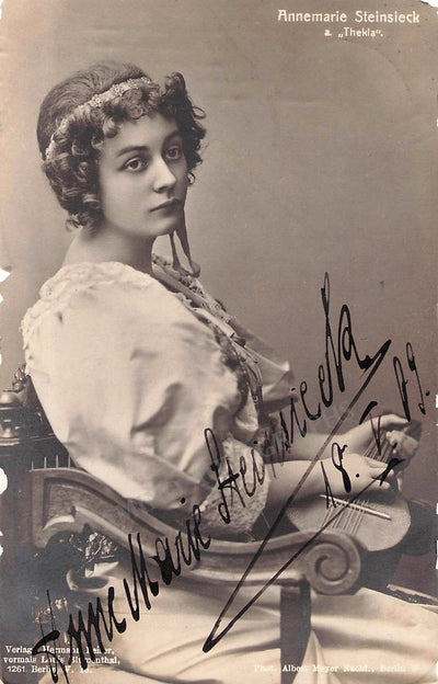 Steinsieck, Annemarie - Signed Photo Postcard