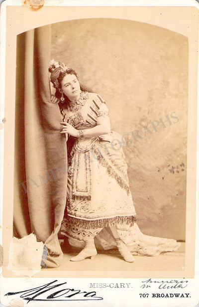 Cary, Annie Louise - Cabinet Photograph as Amneris in Aida