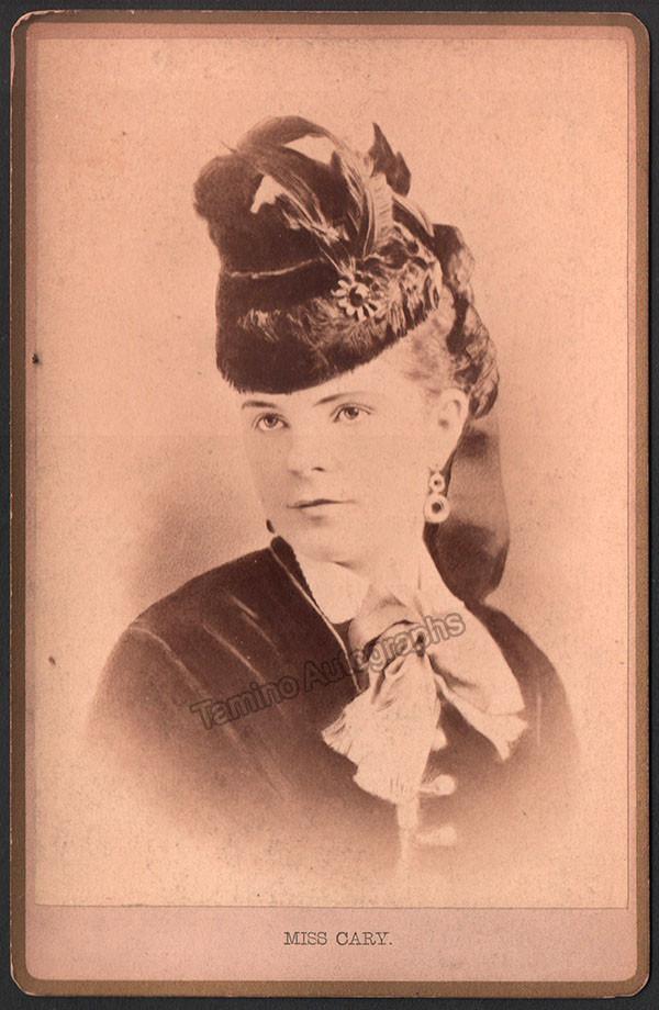 Cary, Annie Louise - Cabinet Photo