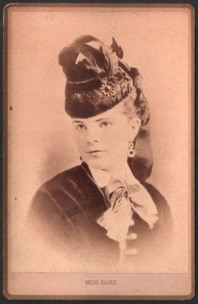 Cary, Annie Louise - Cabinet Photo