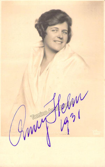 HELM, Anny (Various Autographs)