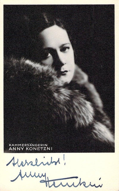 KONETZNI, Anny (Various Autographs)