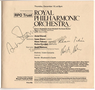 Dorati, Antal - Signed Program