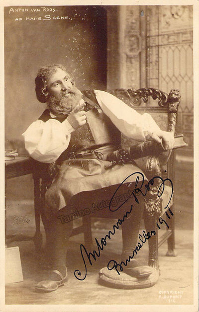 Van Rooy, Anton - Signed Photograph in Meistersinger 1911