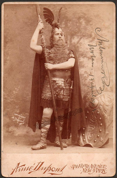 Van Rooy, Anton - Signed Cabinet Photo as Wotan 1903