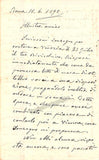 Cotogni, Antonio - Autograph Letter Signed to Leopoldo Mugnone 1892