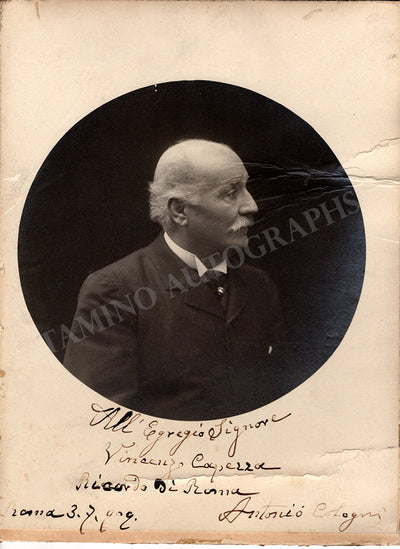Cotogni, Antonio - Signed Photograph 1909