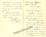 Cotogni, Antonio - Autograph Letter Signed 1892