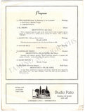 Lopez, Pilar & Others - Signed Program Tucson 1944