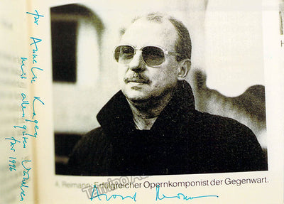 Reimann, Aribert - Signed Photograph 1996