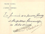 Rohrbach, Armand - 2 Autograph Notes Signed