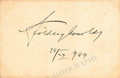 Foldesy, Arnold - Signed Card 1904