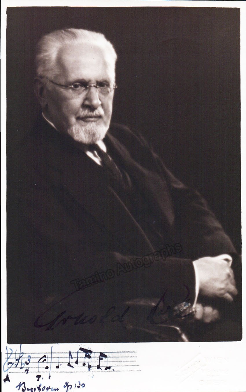 Rose, Arnold - Signed Photo and Music Quote