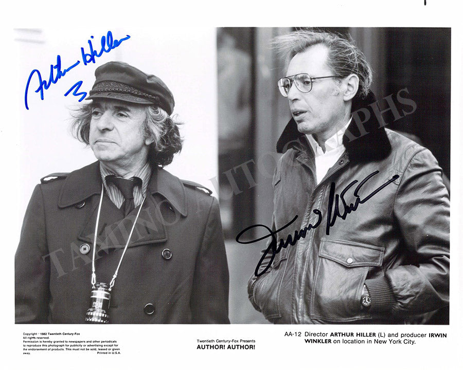 Winkler, Irwin - Miller, Arthur - Double Signed Photograph in "Author! Author!"