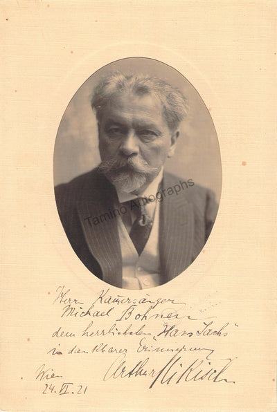 Nikisch, Arthur - Signed Photo 1921