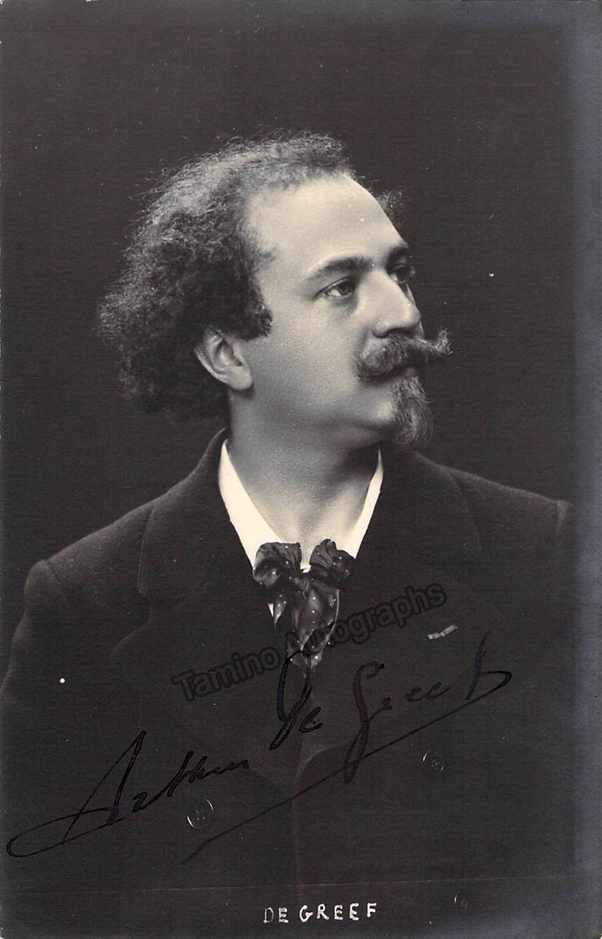 Arthur de Greef autograph Signed Photograph Tamino