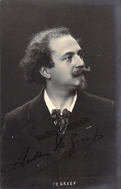 Greef, Arthur de - Signed Photo