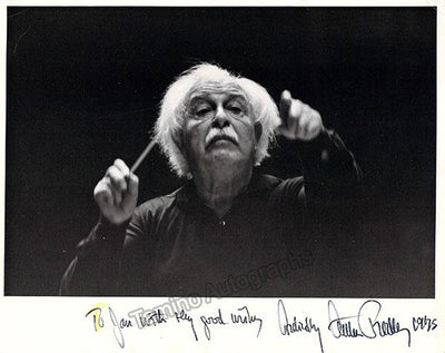 Fiedler, Arthur - Signed Photograph Conducting 1975