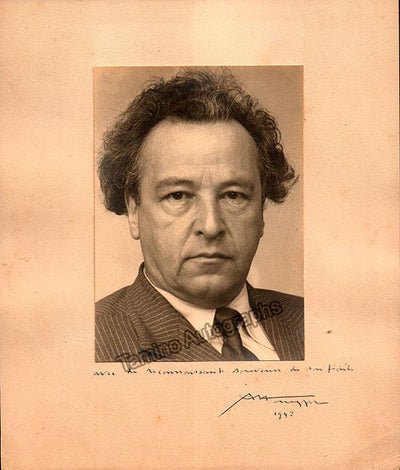 Honegger, Arthur - Signed Photo 1948