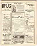 Metropolitan Opera - Program "Alessandro Stradella" 1910