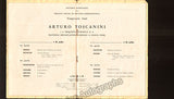 Toscanini, Arturo - Concert Program Montevideo 1940