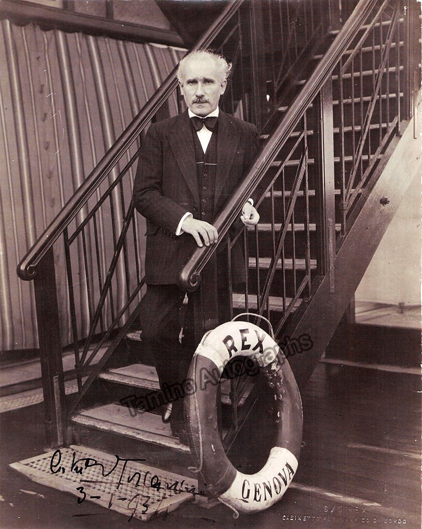 Toscanini, Arturo - Large Signed Photo 1934
