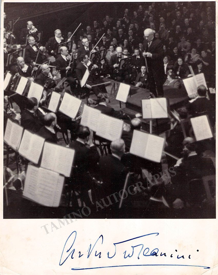 Toscanini, Arturo - Signed Photo Conducting - Tamino