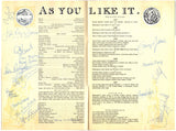 As You Like It - Program Signed by All Cast 1976